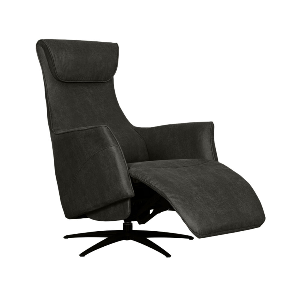 LABEL51 Fauteuil Lund - Antraciet - Micro Suede - One Size - Afbeelding 3