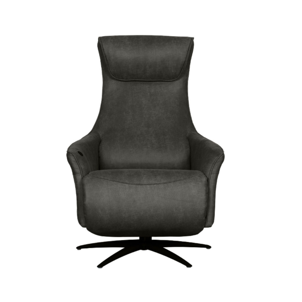 LABEL51 Fauteuil Lund - Antraciet - Micro Suede - One Size - Afbeelding 4