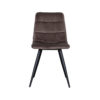 LABEL51 Eetkamerstoel Bistro - Taupe - Fluweel - Black Frame - Afbeelding 3