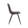 LABEL51 Eetkamerstoel Bistro - Taupe - Fluweel - Black Frame - Afbeelding 4