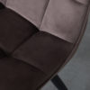 LABEL51 Eetkamerstoel Bistro - Taupe - Fluweel - Black Frame - Afbeelding 6