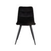 LABEL51 Eetkamerstoel Bistro - Zwart - Fluweel - Black Frame - Afbeelding 3