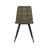 LABEL51 Eetkamerstoel Bistro - Moss - Micro Suede - Black Frame - Afbeelding 3