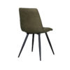 LABEL51 Eetkamerstoel Bistro - Moss - Micro Suede - Black Frame - Afbeelding 5