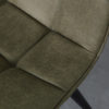 LABEL51 Eetkamerstoel Bistro - Moss - Micro Suede - Black Frame - Afbeelding 6