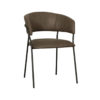 LABEL51 Eetkamerstoel Luuk - Moss - Micro Suede - Black Frame
