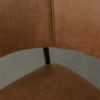 LABEL51 Eetkamerstoel Luuk - Cognac - Micro Suede - Black Frame - Afbeelding 5