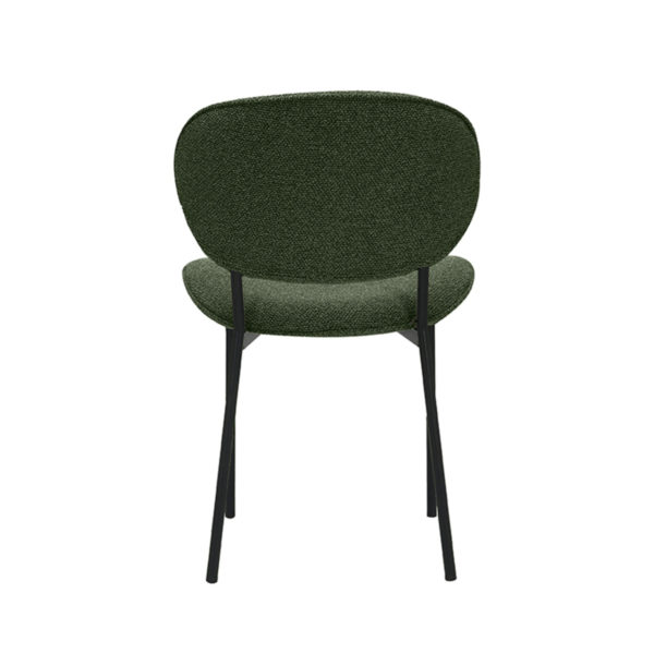 LABEL51 Eetkamerstoel Senn - Forest - Boucle - Black Frame - Afbeelding 5