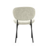 LABEL51 Eetkamerstoel Senn - Naturel - Boucle - Black Frame - Afbeelding 5