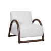 LABEL51 Fauteuil Viggo - Naturel - Boucle - Walnoot onderstel - Afbeelding 2