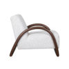 LABEL51 Fauteuil Viggo - Naturel - Boucle - Walnoot onderstel - Afbeelding 4