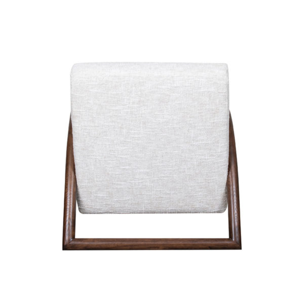 LABEL51 Fauteuil Viggo - Naturel - Boucle - Walnoot onderstel - Afbeelding 5