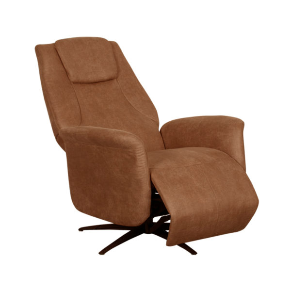 LABEL51 Fauteuil Stockholm - Cognac - Micro Suede - One Size - Afbeelding 3