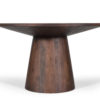Tafel 'Tommy' 130 cm Rond Mango hout Bruin - Afbeelding 3