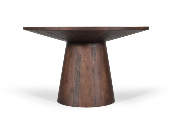Tafel 'Tommy' 130 cm Rond Mango hout Bruin - Afbeelding 3