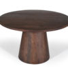 Tafel 'Tommy' 130 cm Rond Mango hout Bruin - Afbeelding 4