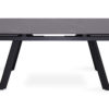Uitschuifbare tafel 'Hera' 160-240 cm Rechthoekig Steen Zwart - Afbeelding 4