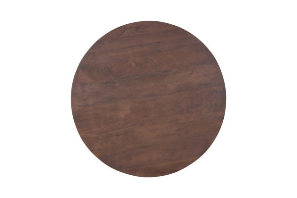 Tafel 'Tommy' 130 cm Rond Mango hout Bruin - Afbeelding 5