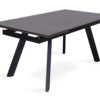 Uitschuifbare tafel 'Hera' 160-240 cm Rechthoekig Steen Zwart - Afbeelding 5