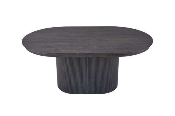 Uitschuifbare tafel 'Lagos' 180-220 cm Ovaal Decor Donkerbruin - Afbeelding 6