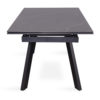 Uitschuifbare tafel 'Hera' 160-240 cm Rechthoekig Steen Zwart - Afbeelding 6
