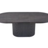 Uitschuifbare tafel 'Lagos' 180-220 cm Ovaal Decor Donkerbruin - Afbeelding 7