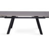 Uitschuifbare tafel 'Hera' 160-240 cm Rechthoekig Steen Zwart - Afbeelding 7
