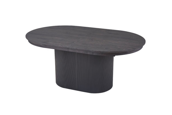 Uitschuifbare tafel 'Lagos' 180-220 cm Ovaal Decor Donkerbruin - Afbeelding 8