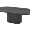 Uitschuifbare tafel 'Lagos' 180-220 cm Ovaal Decor Donkerbruin - Afbeelding 9