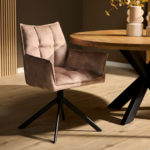 Eetkamerstoel Dani | Velvet Beige (set van 2)