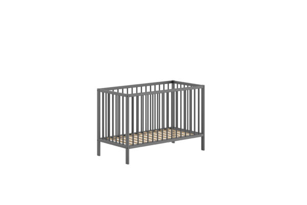 DINO BABYBED 60x120 CM ANTRACIET