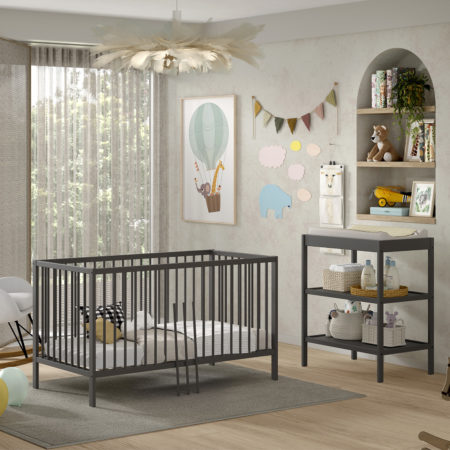 DINO babybed met verzorgingstafel