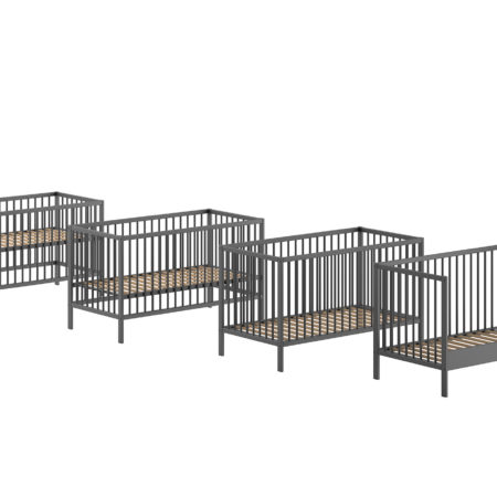 DINO PEUTERBED 70x140 CM ANTRACIET