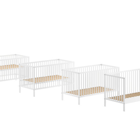 DINO PEUTERBED 70x140 CM WIT