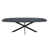 Eiken eettafel Ferris | Deens Ovaal 240 cm | Zwart