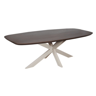 Eettafel Madison Walnoot | 280 cm | Deens Ovaal | Poot Zand