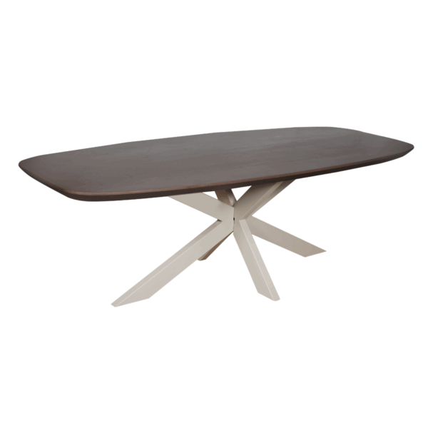 Eettafel Madison Walnoot | 280 cm | Deens Ovaal | Poot Zand