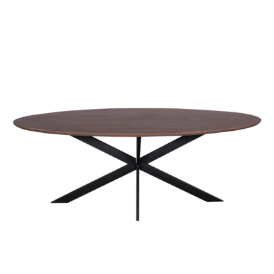Eiken eettafel Ferris | Ovaal 210 cm | Walnoot