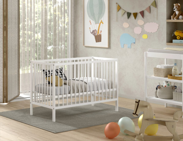 DINO BABYBED 60x120 CM WIT - Afbeelding 2