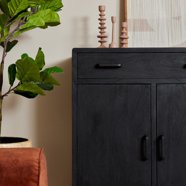 Kabinet kast Omaha Black | 100 cm - Afbeelding 2