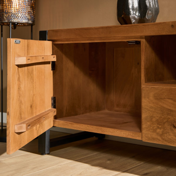 Tv meubel Boaz 150 cm | Twee deuren en een lade - Afbeelding 2