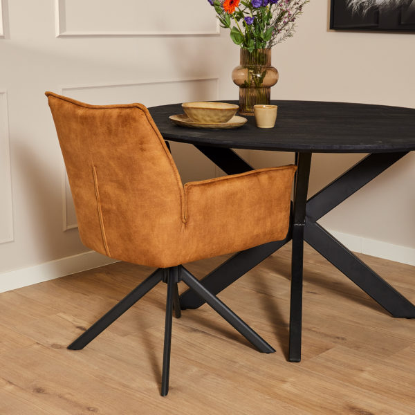 Eetkamerstoel Dani | Velvet Gold - Afbeelding 2