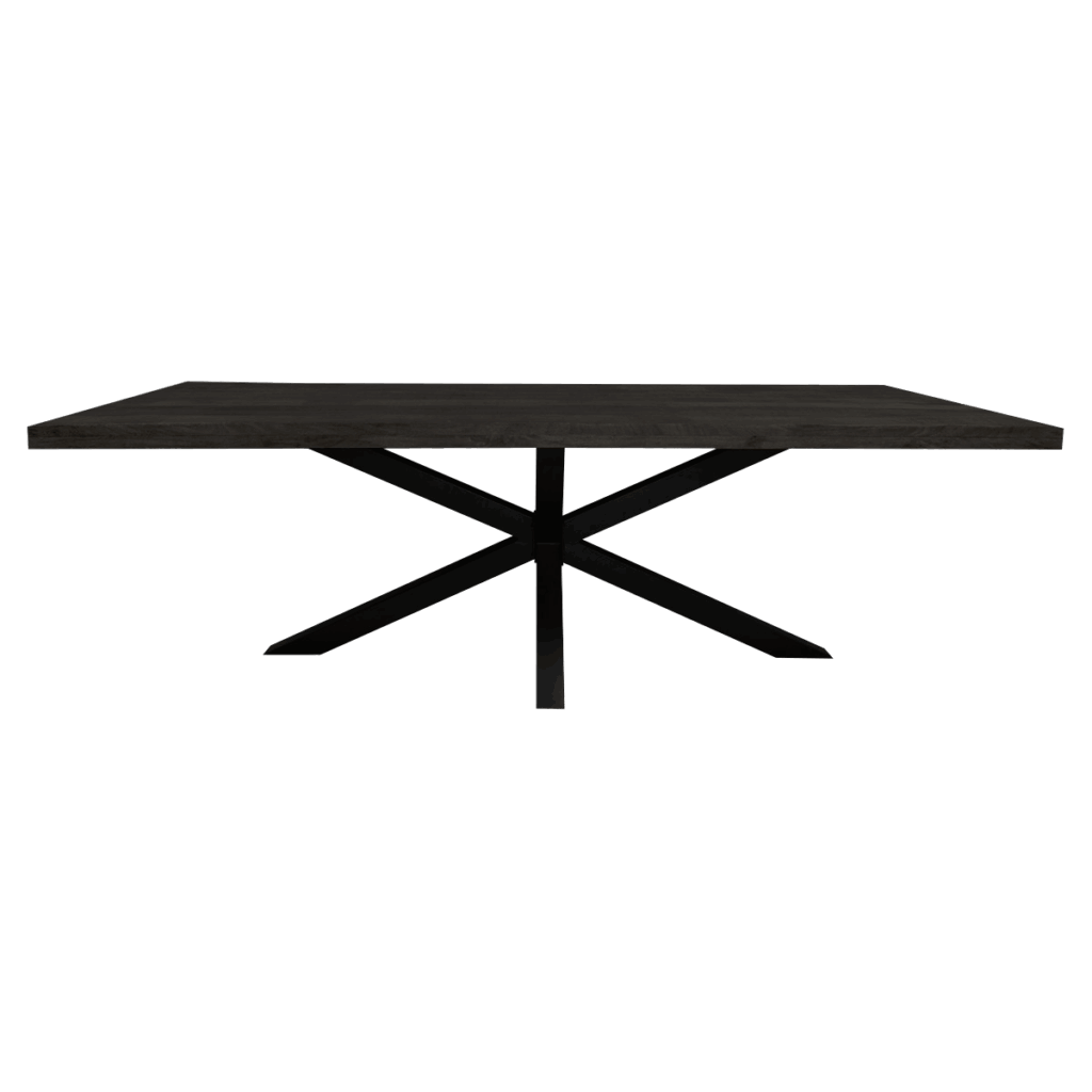 Eetkamertafel Denver Black | Rechthoek | 180 cm - Afbeelding 2