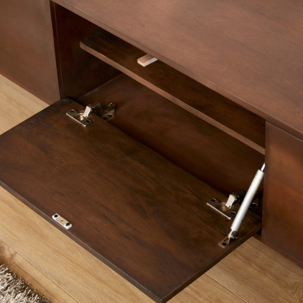 Zwevend tv meubel Vision Walnut | 160 cm - Afbeelding 2