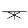 Eiken eettafel Ferris | Deens Ovaal 240 cm | Zwart - Afbeelding 2
