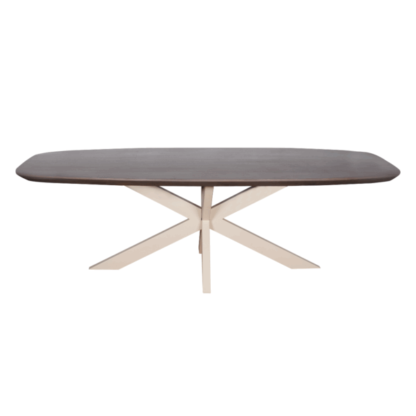 Eettafel Madison Walnoot | 280 cm | Deens Ovaal | Poot Zand - Afbeelding 2