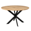 Eiken eettafel Ferris | Rond 130 cm | Naturel - Afbeelding 2