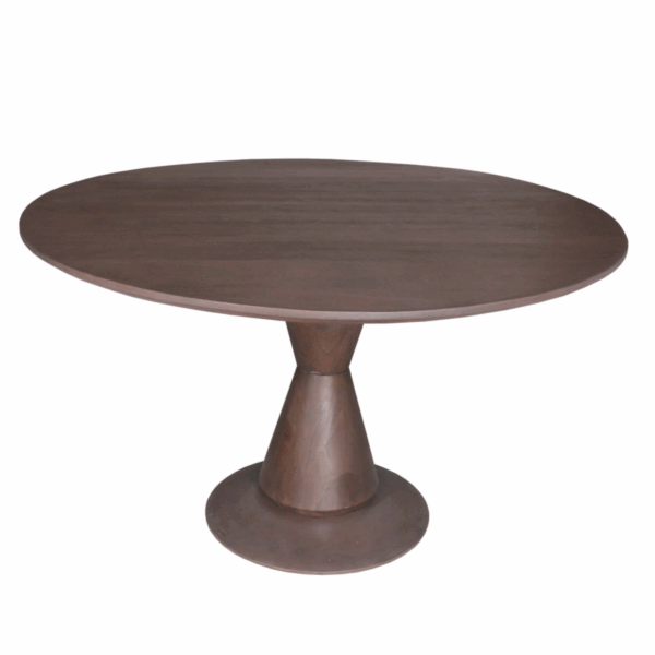 Eettafel Lima Walnut | 150 cm | Rond - Afbeelding 2