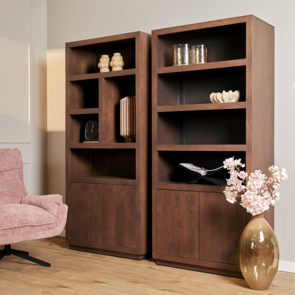 Vakkenkast Brussel Walnut | 90 cm - Afbeelding 2