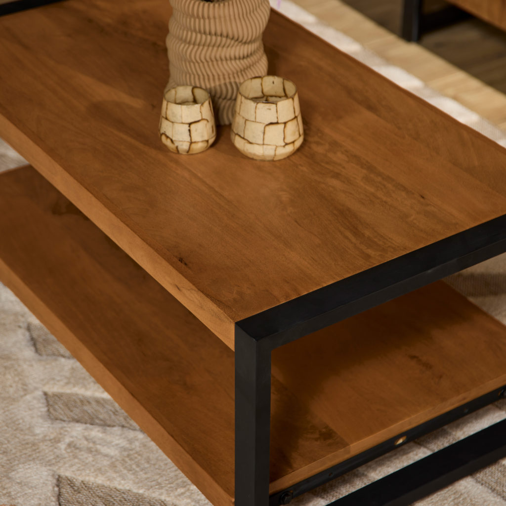 Salontafel Boaz met onderblad | 110 cm - Afbeelding 2